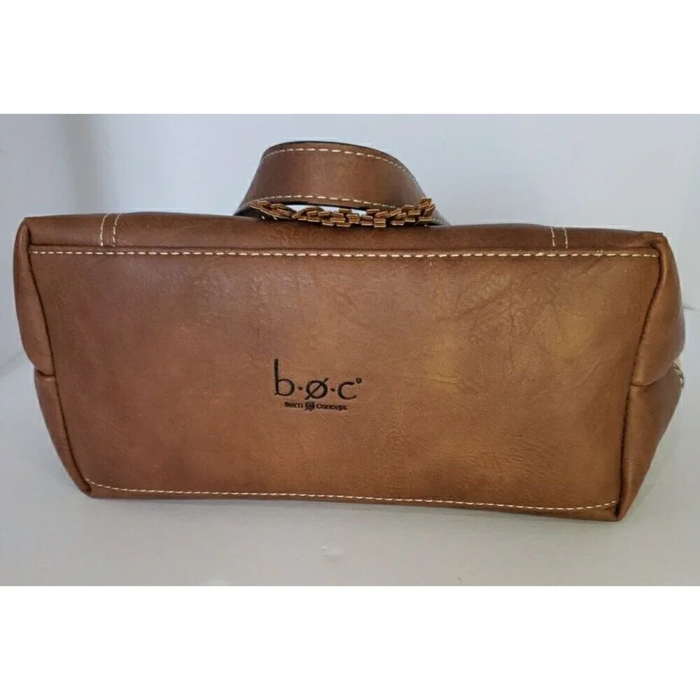 B.O.C. Born Concept Purse Handbag Tan Brown Shoulder Bag Pockets Western Country - Picture 5 of 8